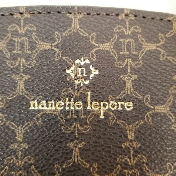 Nanette Lepore Women's Brown Faux Vegan Leather Purse Handbag - Picture 5 of 8